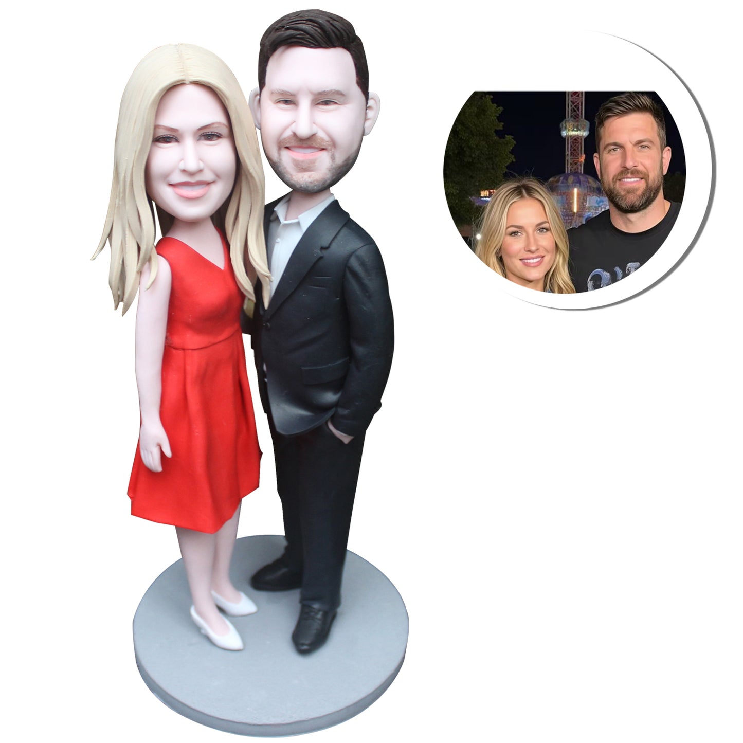 Custom bobblehead dolls, perfect as handmade gifts for couples.