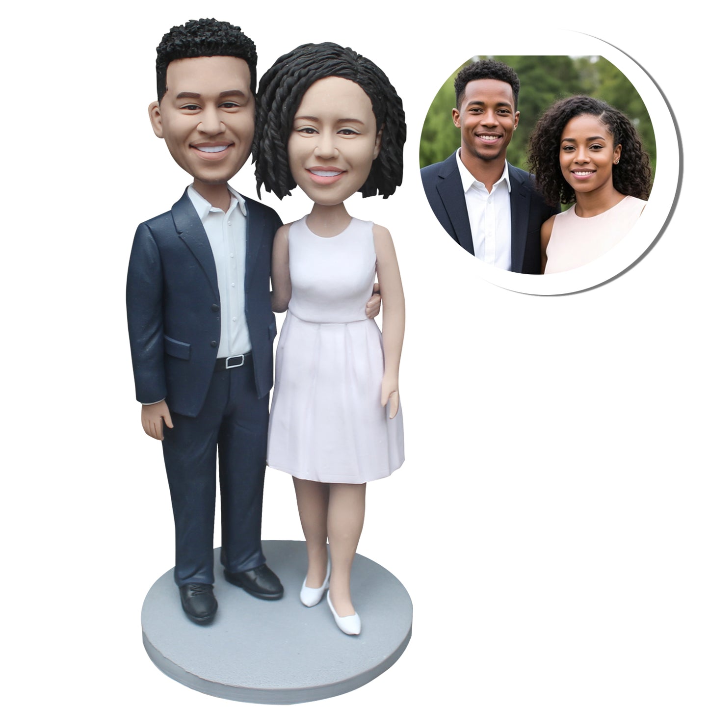 Black bobblehead doll graduation gift small statue