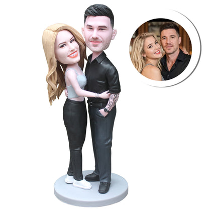 Fully customizable couples commemorative gift bobblehead