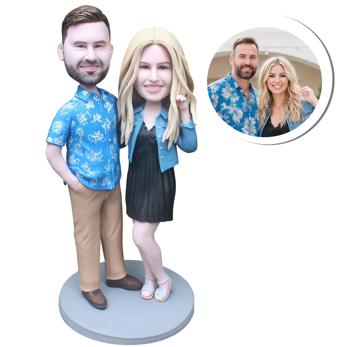 Custom bobblehead doll Valentine's Day gift - lifelike miniature statue