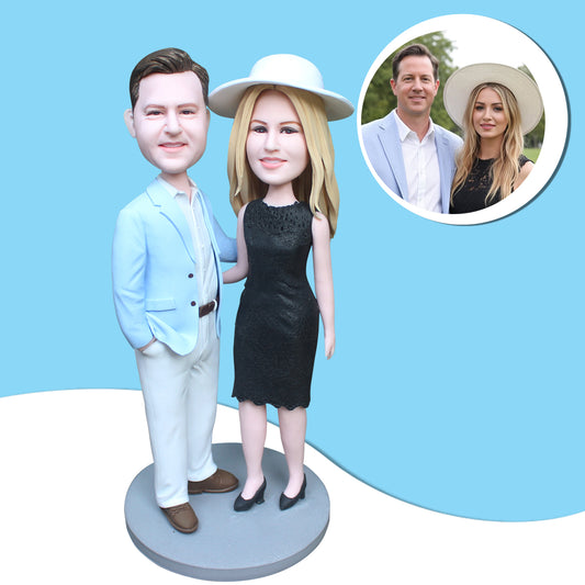 Custom-made bobbleheads, handmade gifts for couples.