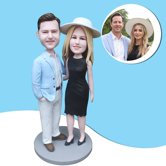 Custom-made bobbleheads, handmade gifts for couples.