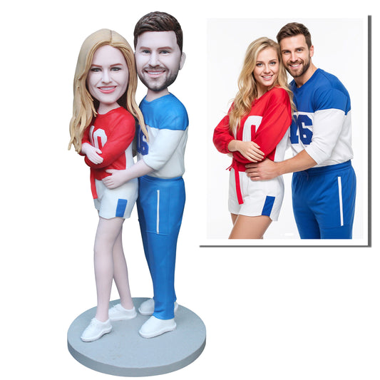 Fully customizable bobblehead Valentine's Day gift