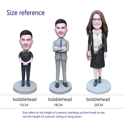 Fully customizable couple bobblehead Valentine's Day